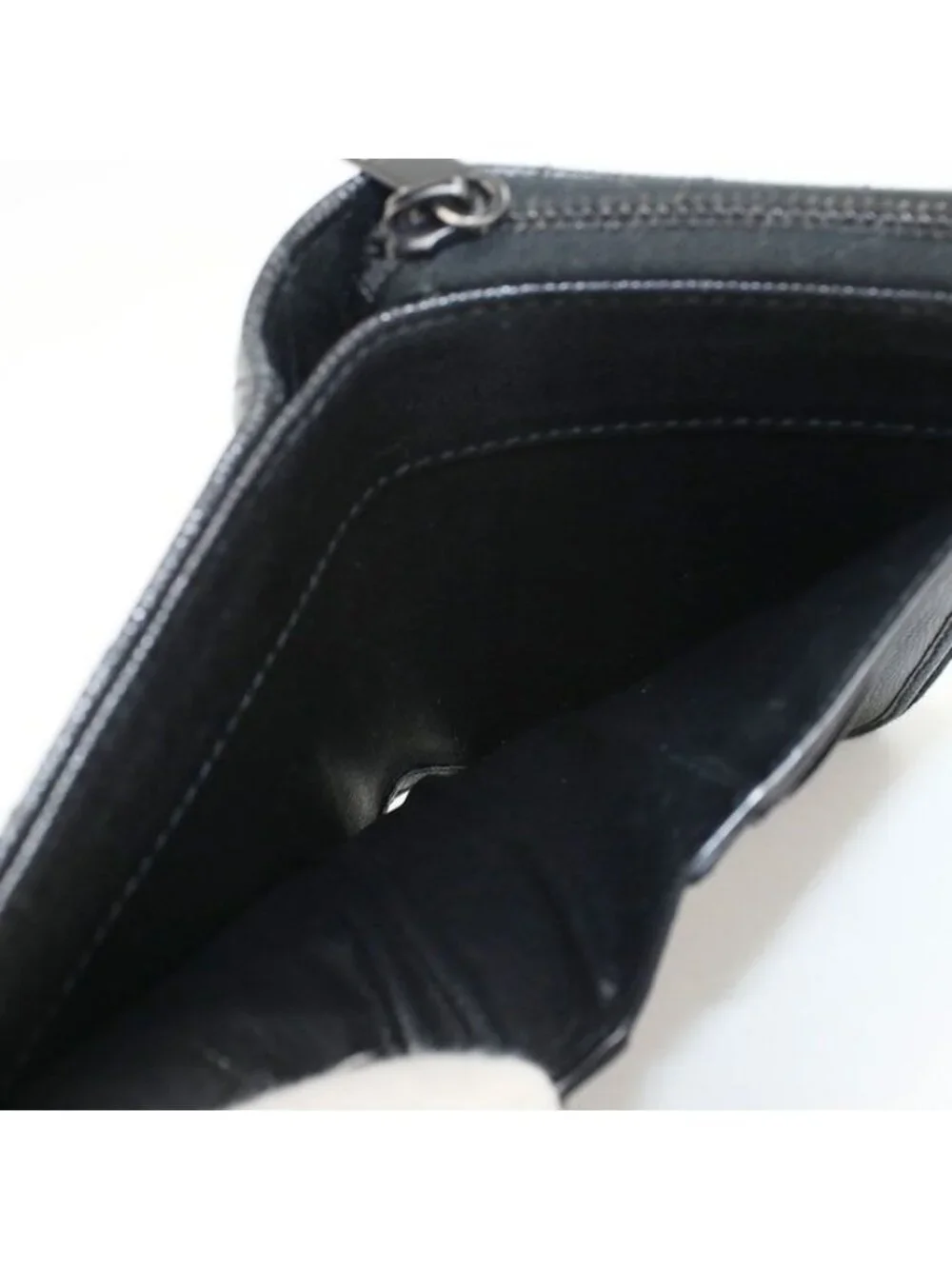 ★SOLD★ Saint Laurent Zip Around Wallet Monogram Compact Bifold Calf - Picture 4 of 10